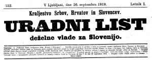 Uradni list deželne vlade za Slovenijo št.152_1919