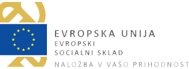Logotip: EU, Evropski socialni sklad, Naložba v vašo prihodnost